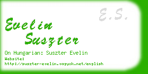 evelin suszter business card